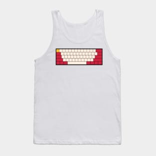 Mechanical Keyboard - Ferrari F1 Team Colour Scheme Tank Top